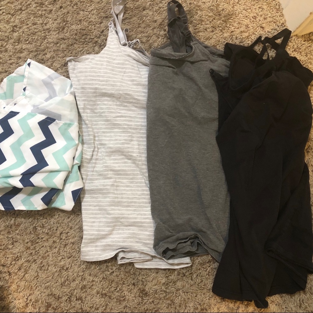 Maternity nursing tank